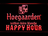 Hoegaarden Happy Hour LED Neon Sign USB - Red - TheLedHeroes
