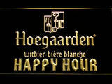 Hoegaarden Happy Hour LED Neon Sign Electrical - Yellow - TheLedHeroes