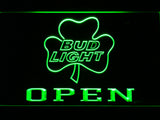 FREE Bud Light Shamrock Open LED Sign - Green - TheLedHeroes
