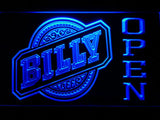 Billy Open LED Neon Sign USB - Blue - TheLedHeroes