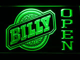 Billy Open LED Neon Sign USB - Green - TheLedHeroes