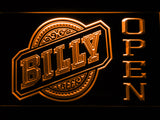 FREE Billy Open LED Sign - Orange - TheLedHeroes