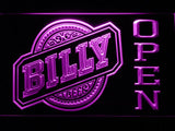Billy Open LED Neon Sign USB - Purple - TheLedHeroes
