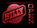 Billy Open LED Neon Sign Electrical - Red - TheLedHeroes