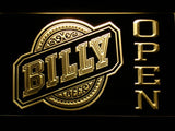 Billy Open LED Neon Sign Electrical - Yellow - TheLedHeroes