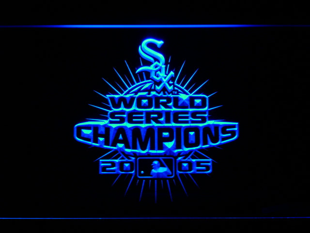 FREE Chicago White Sox 2006 WS Champions LED Sign - Blue - TheLedHeroes