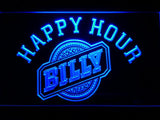 Billy Happy Hour LED Neon Sign USB - Blue - TheLedHeroes