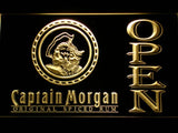 Captain Morgan Spiced Rum Open LED Neon Sign USB - Yellow - TheLedHeroes