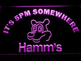 Hamm's It's 5pm Somewhere LED Neon Sign Electrical - Purple - TheLedHeroes