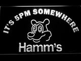 Hamm's It's 5pm Somewhere LED Neon Sign Electrical - White - TheLedHeroes