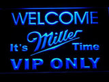 Miller It's Time VIP Only LED Neon Sign Electrical - Blue - TheLedHeroes