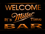 FREE Miller It's Time Bar LED Sign - Orange - TheLedHeroes