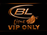 Bud Light Lime VIP Only LED Neon Sign USB - Orange - TheLedHeroes