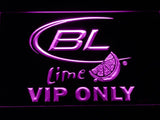 Bud Light Lime VIP Only LED Neon Sign Electrical - Purple - TheLedHeroes