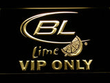 Bud Light Lime VIP Only LED Neon Sign USB - Yellow - TheLedHeroes