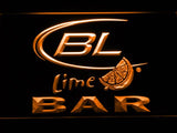 Bud Light Lime Bar LED Neon Sign Electrical - Orange - TheLedHeroes