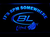 Bud Light Lime It's 5pm Somewhere LED Neon Sign Electrical -  - TheLedHeroes