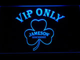 Jameson Shamrock VIP Only LED Neon Sign USB - Blue - TheLedHeroes