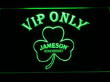 Jameson Shamrock VIP Only LED Neon Sign USB - Green - TheLedHeroes