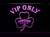 Jameson Shamrock VIP Only LED Neon Sign USB - Purple - TheLedHeroes