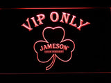 Jameson Shamrock VIP Only LED Neon Sign USB - Red - TheLedHeroes