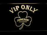 Jameson Shamrock VIP Only LED Neon Sign USB - Yellow - TheLedHeroes