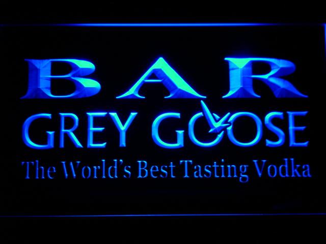 Grey Goose Bar LED Neon Sign Electrical - Blue - TheLedHeroes