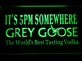 Grey Goose It's 5 pm Somewhere LED Sign - Green - TheLedHeroes