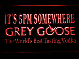 Grey Goose It's 5 pm Somewhere LED Sign - Red - TheLedHeroes