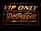 FREE Dr Pepper VIP Only LED Sign - Orange - TheLedHeroes