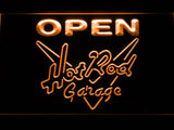 Hot Rod Garage Open LED Neon Sign USB - Orange - TheLedHeroes
