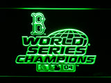 FREE Boston Red Sox World Series Champions 04 LED Sign - Green - TheLedHeroes
