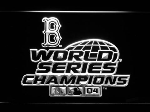 Boston Red Sox World Series Champions 04 LED Neon Sign USB - White - TheLedHeroes