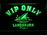 Landshark Lager VIP Only LED Neon Sign USB - Green - TheLedHeroes