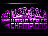Boston Red Sox World Series Champions 07 LED Neon Sign Electrical - Purple - TheLedHeroes