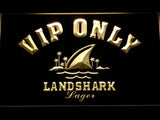Landshark Lager VIP Only LED Neon Sign USB - Yellow - TheLedHeroes
