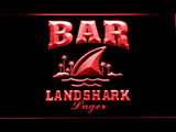Landshark Lager Bar LED Neon Sign USB - Red - TheLedHeroes
