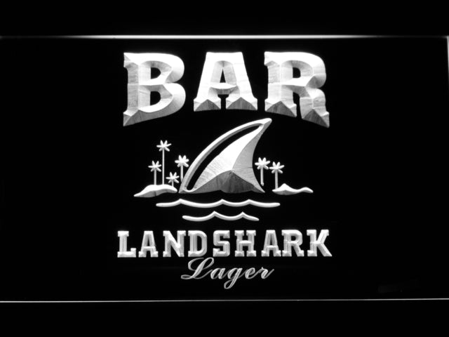 FREE Landshark Lager Bar LED Sign - White - TheLedHeroes