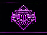 Boston Red Sox 90th Anniversary LED Neon Sign USB - Purple - TheLedHeroes