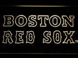 Boston Red Sox (4) LED Neon Sign USB - Yellow - TheLedHeroes