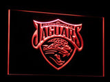 Jacksonville Jaguars LED Neon Sign USB - Red - TheLedHeroes