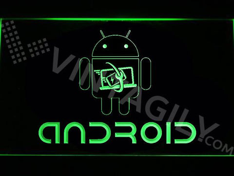 Android LED Neon Sign Electrical - Green - TheLedHeroes