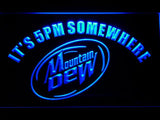 Mountain Dew It's 5pm Somewhere LED Neon Sign USB - Blue - TheLedHeroes