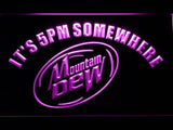 Mountain Dew It's 5pm Somewhere LED Neon Sign USB - Purple - TheLedHeroes