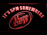 Mountain Dew It's 5pm Somewhere LED Neon Sign USB - Red - TheLedHeroes