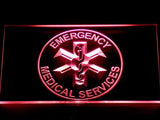 Emergency Medical Services LED Neon Sign USB - Red - TheLedHeroes