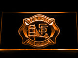 FREE San Francisco Fire Dept. LED Sign - Orange - TheLedHeroes