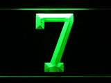 Baltimore Orioles #7 LED Neon Sign Electrical - Green - TheLedHeroes