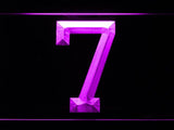 Baltimore Orioles #7 LED Neon Sign Electrical - Purple - TheLedHeroes