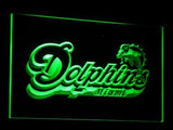 Miami Dolphins LED Neon Sign USB - Green - TheLedHeroes